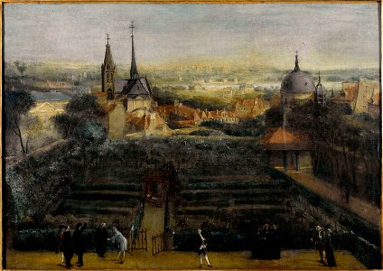 Anonymous - L'abbaye de Saint-Victor, vue du collège des Écossais, vers 1760 - P1998 - Musée Carnavalet