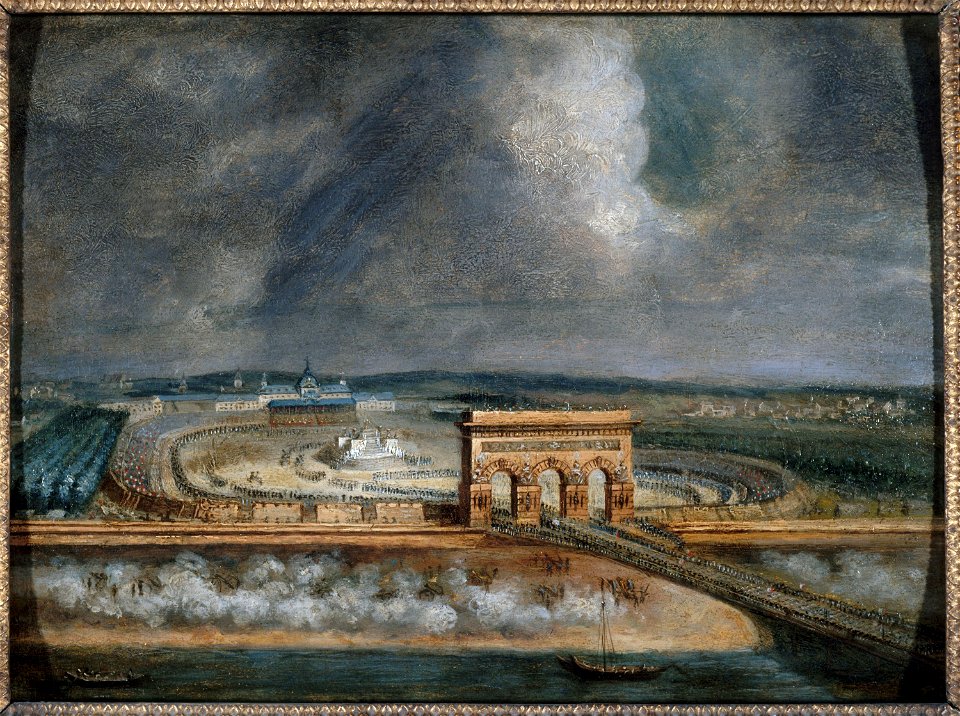 Anonymous - La Fête de la Fédération, vue de la colline de Chaillot - P587 - Musée Carnavalet