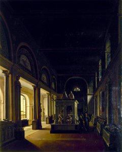 Anonymous - La salle du XVe siècle au musée des Monuments français, vers 1815, aux petits Augustins - P1284 - Musée Carnavalet (cropped)