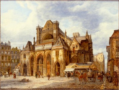 Anonymous - L'église de Saint-Germain-l'Auxerrois - P340 - Musée Carnavalet