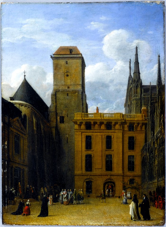 Anonymous - La cour de l'archevêché - P2336 - Musée Carnavalet