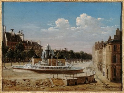 Anonymous - La fontaine du château d'eau, boulevard de Bondy, vers 1820 - P20 - Musée Carnavalet