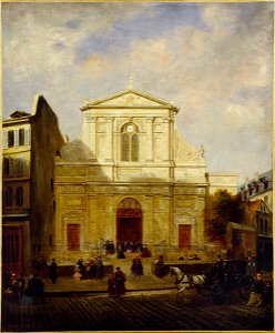Anonymous - La façade de l'église des Blancs-Manteaux, 1865 - P1024 - Musée Carnavalet