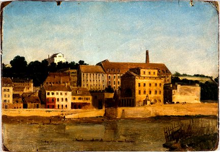 Anonymous - La raffinerie et le jardin Delessert, à Passy, vus de la rive gauche (vers 1820) - P2752 - Musée Carnavalet