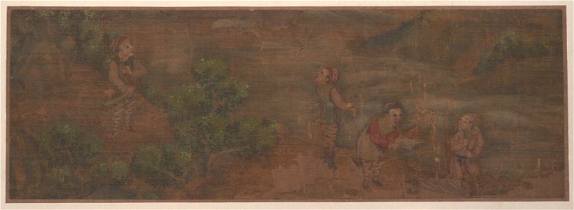 Anonymous - Landscape Painting of Figure in Woodland Setting - 46.63.3 - Metropolitan Museum of Art