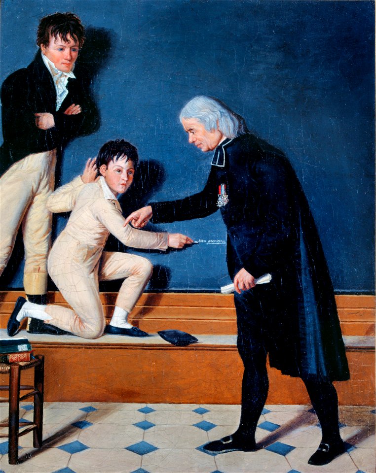 Anonymous - L'abbé Sicard (1742-1822) instruisant les sourds-muets - P767 - Musée Carnavalet