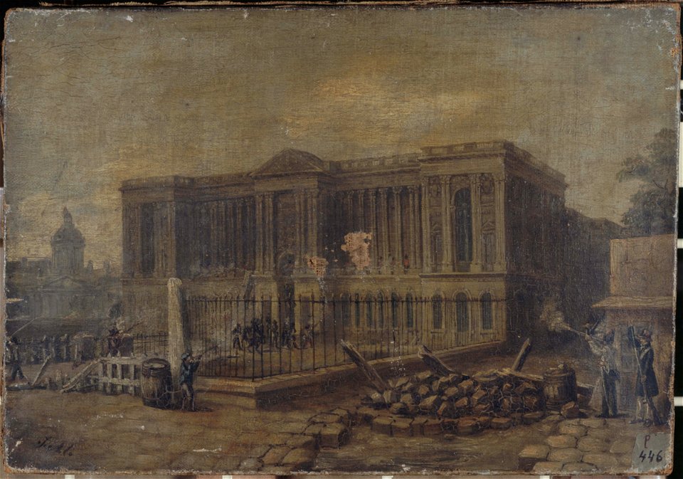 Anonymous - L'attaque du Louvre, le 29 juillet 1830. - P446 - Musée Carnavalet