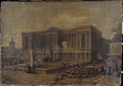 Anonymous - L'attaque du Louvre, le 29 juillet 1830. - P446 - Musée Carnavalet