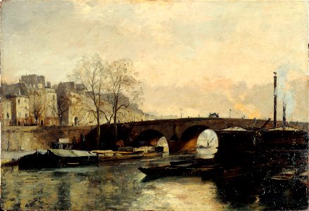 Anonymous - Le pont Marie vu du quai des Célestins - P309 - Musée Carnavalet