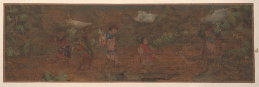 Anonymous - Landscape Painting of Figure in Woodland Setting - 46.63.2 - Metropolitan Museum of Art