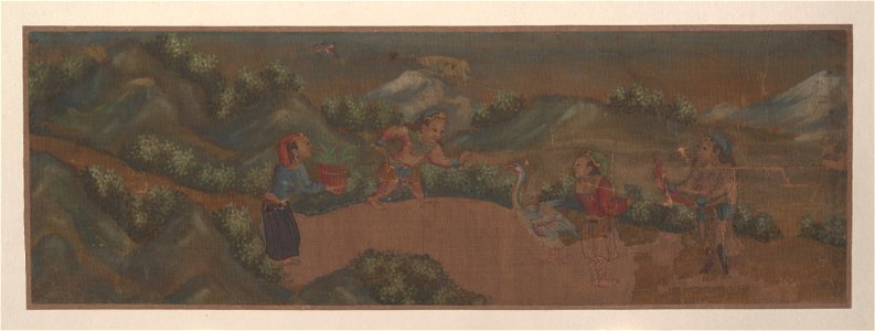 Anonymous - Landscape Painting of Figure in Woodland Setting - 46.63.6 - Metropolitan Museum of Art
