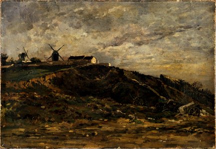 Anonymous - Les moulins de Montmartre , versant nord - P342 - Musée Carnavalet