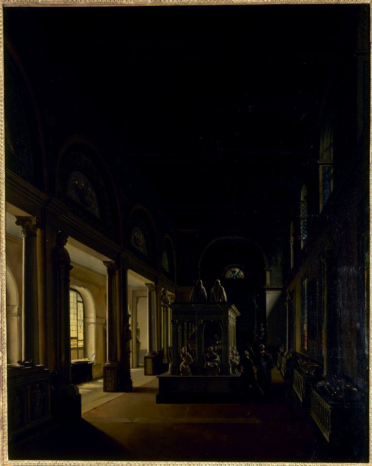 Anonymous - La salle du XVe siècle au musée des Monuments français, vers 1815, aux petits Augustins - P1284 - Musée Carnavalet