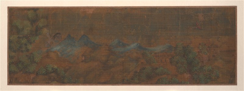 Anonymous - Landscape Painting of Figure in Woodland Setting - 46.63.5 - Metropolitan Museum of Art