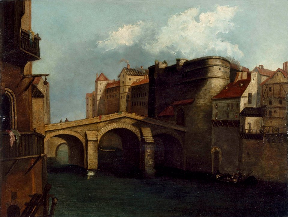 Anonymous - Le Petit-Châtelet et le Petit-Pont, vers 1660 - P833 - Musée Carnavalet