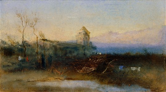 Anonymous - Landschaft mit Burg - 5577 - Österreichische Galerie Belvedere