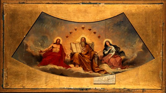 Anonymous - Le Père éternel, le Christ et la Vierge - P2537 - Musée Carnavalet