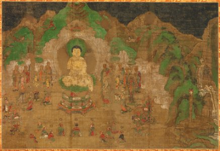 Anonymous - Life of the Buddha, King Bimbisara's Conversion - 1993.478.4 - Metropolitan Museum of Art
