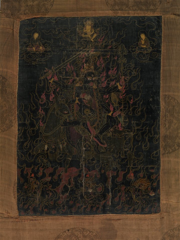Anonymous - Lha Mo Riding on a Donkey - 1975.409.6 - Metropolitan Museum of Art