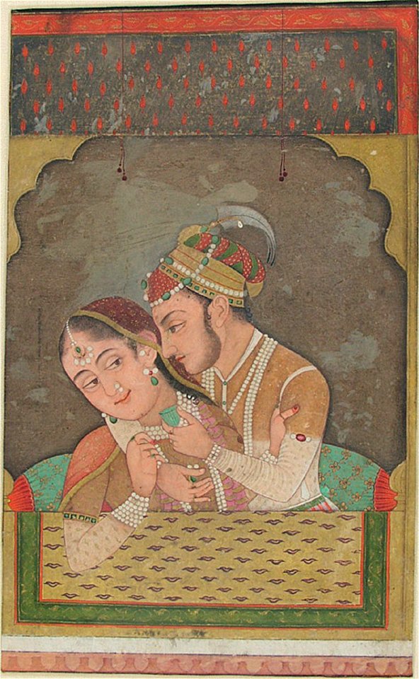 Anonymous - Loving Couple at a Balcony - 1999.313 - Harvard Art Museums