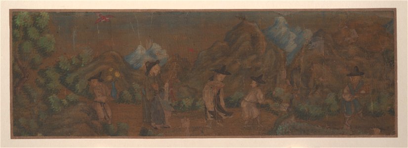 Anonymous - Landscape Painting of Figure in Woodland Setting - 46.63.8 - Metropolitan Museum of Art