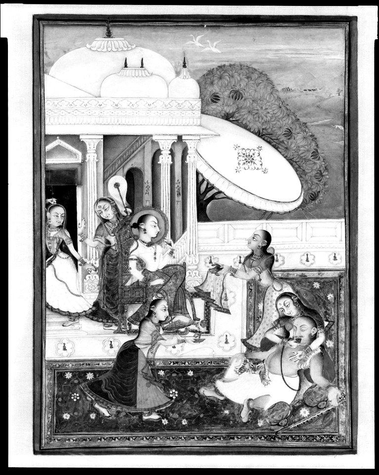 Anonymous - Madhava Swooning before Kamakandala, Folio from a Madhavanala and Kamakandala series - 1974.9 - Arthur M. Sackler Museum