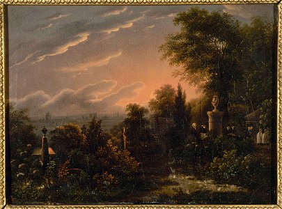 Anonymous - Le cimetière du Père-Lachaise, vers 1820 - P806 - Musée Carnavalet