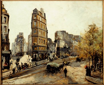 Anonymous - Les Rues de la Lune, Beauregard et de Cléry, vues de la porte Saint-Denis - P453 - Musée Carnavalet