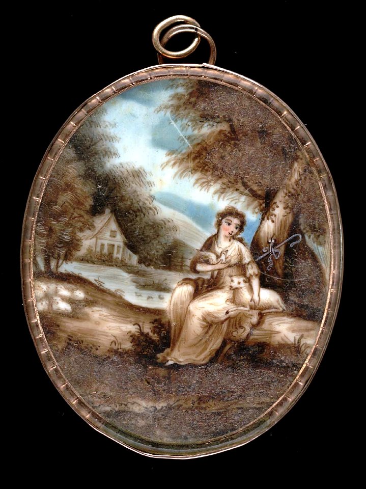 Anonymous - Mourning Miniature for E. W. - 1980.95.3 - Smithsonian American Art Museum