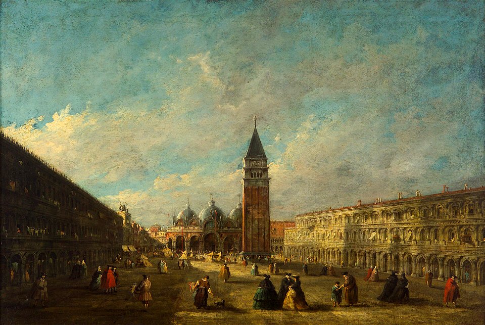Anonymous - Markusplatz in Venedig - GG 6982 - Kunsthistorisches Museum