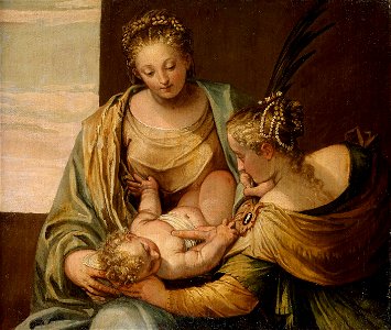 Anonymous - Mystische Vermählung der Hl. Katharina - GG 5682 - Kunsthistorisches Museum