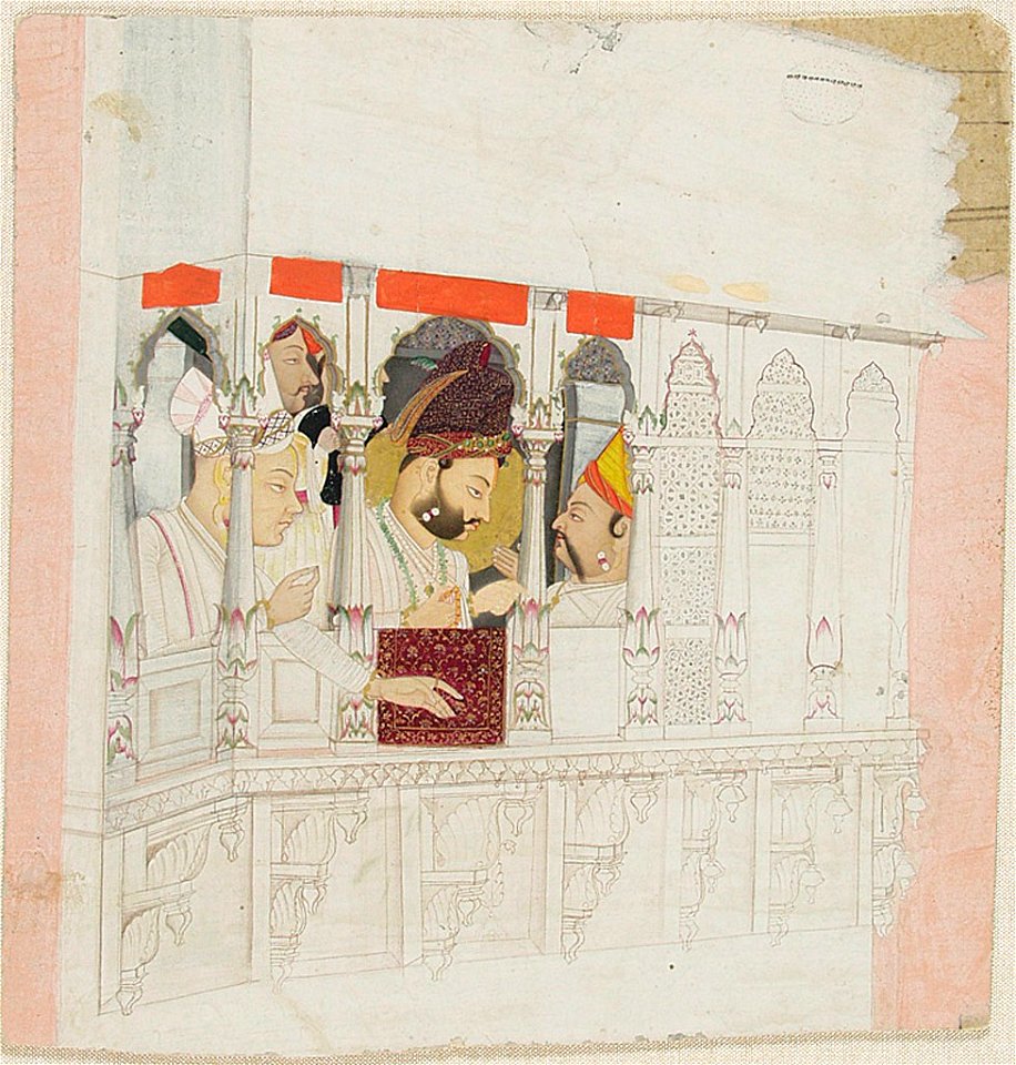 Anonymous - Maharaja Surat Singh (r. 1788-1828) of Bikaner at a Window - 1995.127 - Harvard Art Museums