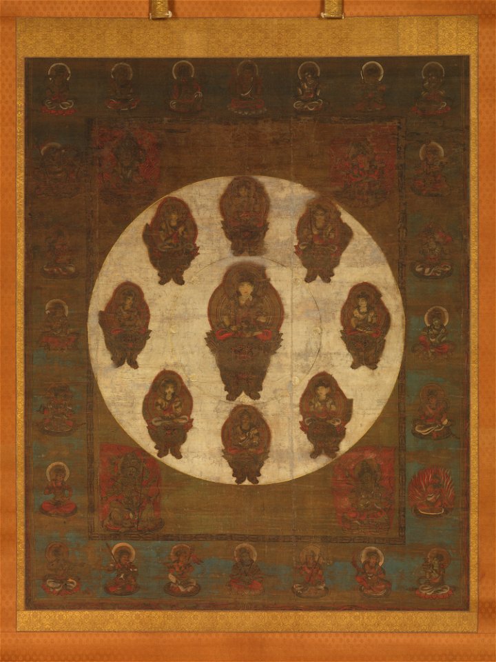Anonymous - Mandala of Monju Bosatsu - 1975.268.18 - Metropolitan Museum of Art