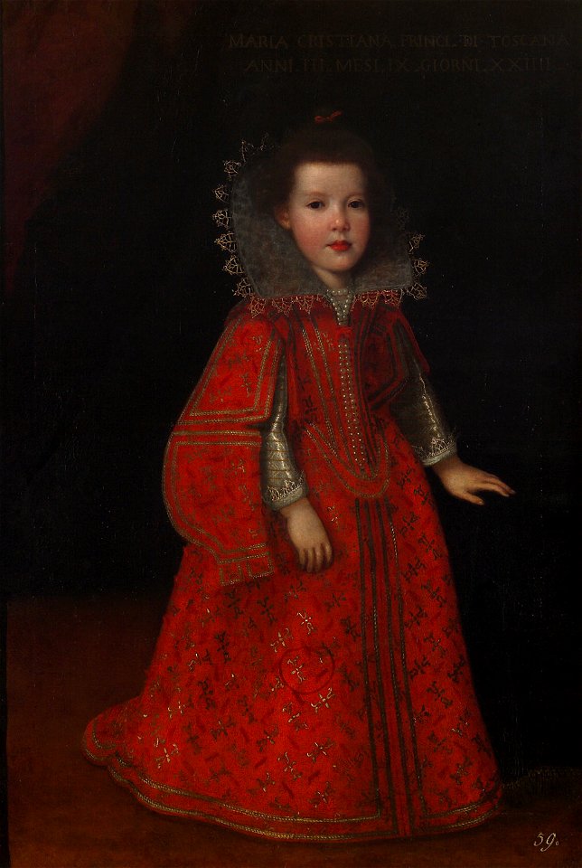 Anonymous - Maria Cristina de' Medici (1609-1632) im Alter von drei Jahren - GG 3395 - Kunsthistorisches Museum