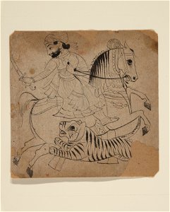 Anonymous - Nobleman Hunting a Tiger - 2008.359.17 - Metropolitan Museum of Art