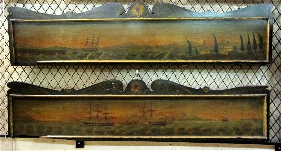 Anonymous - Pair of Valances with Sea Scape - 1931.1257a-b - Yale University Art Gallery
