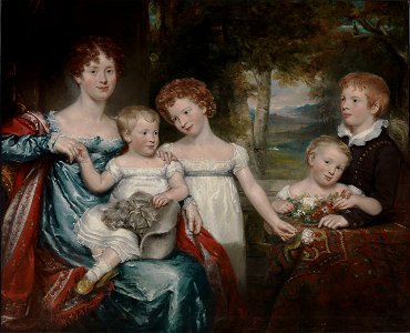 Anonymous - Mrs. Hawkins and Family - 1943.11.2 - Smithsonian American Art Museum