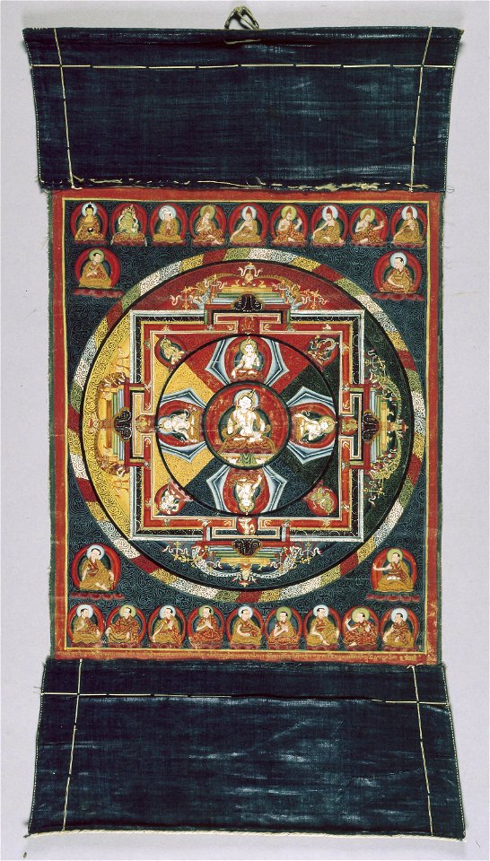Anonymous - Painted Banner (Thangka) of Vajrasattva Mandala - 1984.1342 - Art Institute of Chicago
