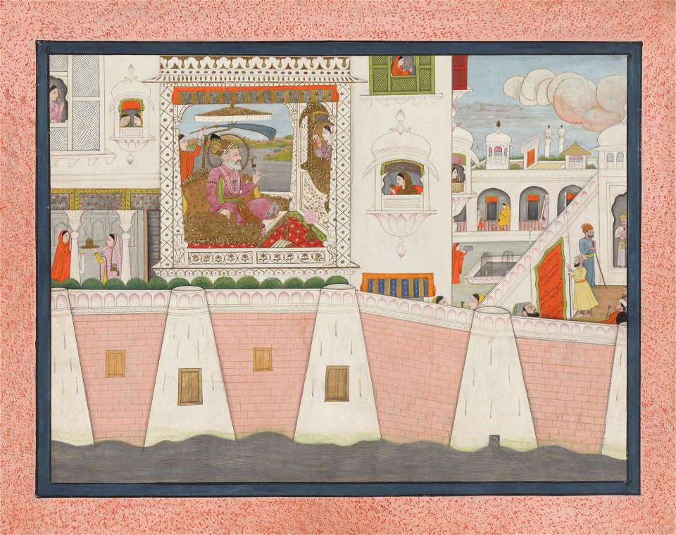 Anonymous - Palace Scene with Emperor Aurangzeb - 2002.31.1 - Yale University Art Gallery