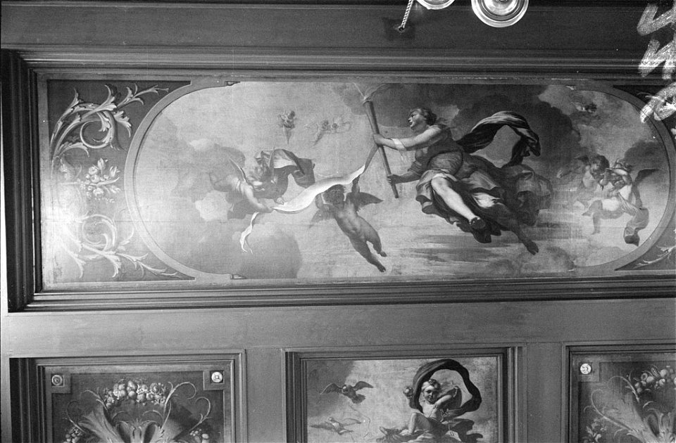 Anonymous - Plafondschildering, afkomstig uit Herengracht 190 - SA 38090.2 - Amsterdam Museum