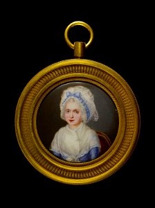 Anonymous - Portrait d'une femme assise dans un fauteuil rouge - J 805 - Musée Cognacq-Jay