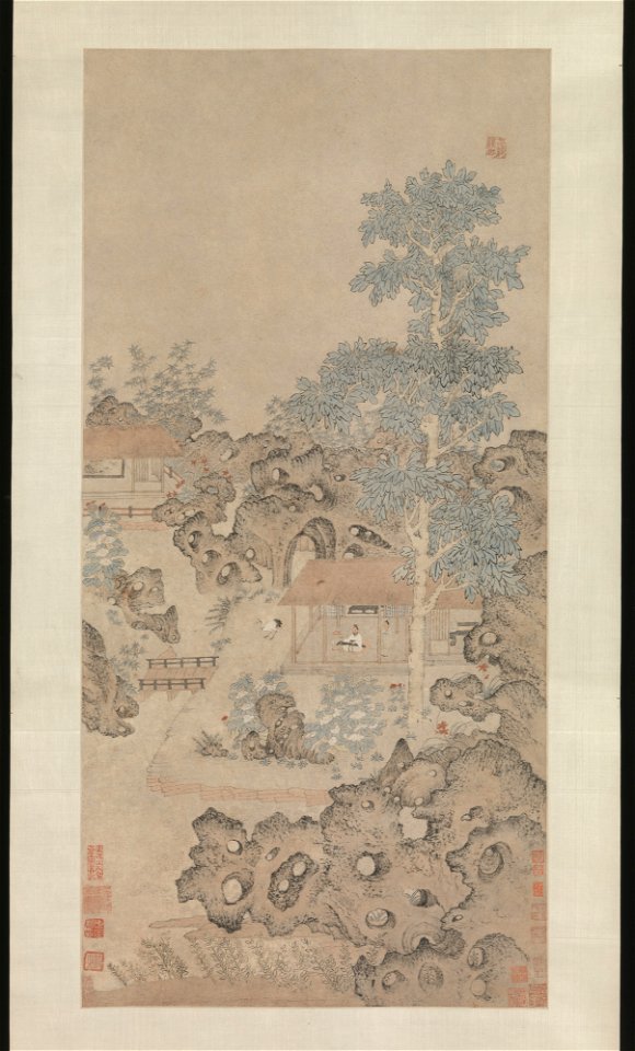 Anonymous - Playing the zither for a crane - 1972.278.3 - Metropolitan Museum of Art