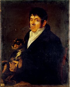 Anonymous - Portrait d'homme avec un chien. - P746 - Musée Carnavalet