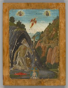 Anonymous - Penance of Saint Jerome and Saint Francis Receiving the Stigmata - 1871.44 - Yale University Art Gallery