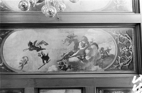 Anonymous - Plafondschildering, afkomstig uit Herengracht 190 - SA 38090.1 - Amsterdam Museum