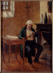 Anonymous - Portrait de Pierre-Jean Béranger (1780-1857), dans sa cellule de Sainte-Pélagie - P1572 - Musée Carnavalet