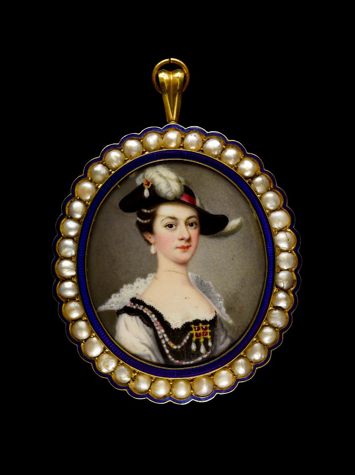Anonymous - Portrait de jeune femme en costume - J 800 - Musée Cognacq-Jay