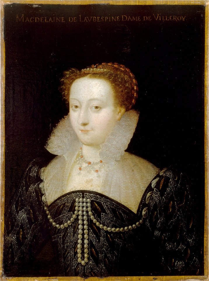 Anonymous - Portrait de Madeleine de Laubespine (1546-1596), épouse de Nicolas de Neufville, seigneur de Villeroy - P56 - Musée Carnavalet