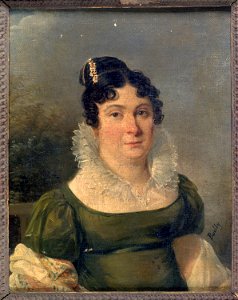 Anonymous - Portrait de Mme Gustave Pourlin (époque Empire). - P1644 - Musée Carnavalet