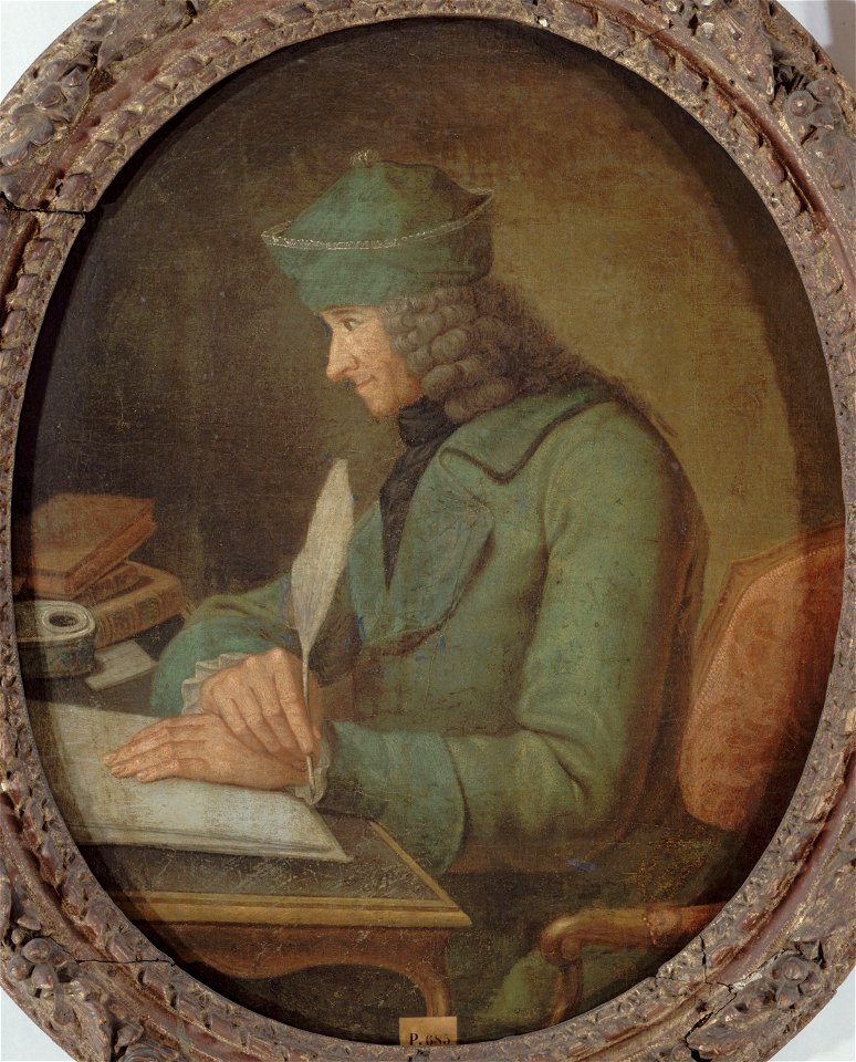Anonymous - Portrait de Voltaire (1694-1778) dans son cabinet de travail - P685 - Musée Carnavalet